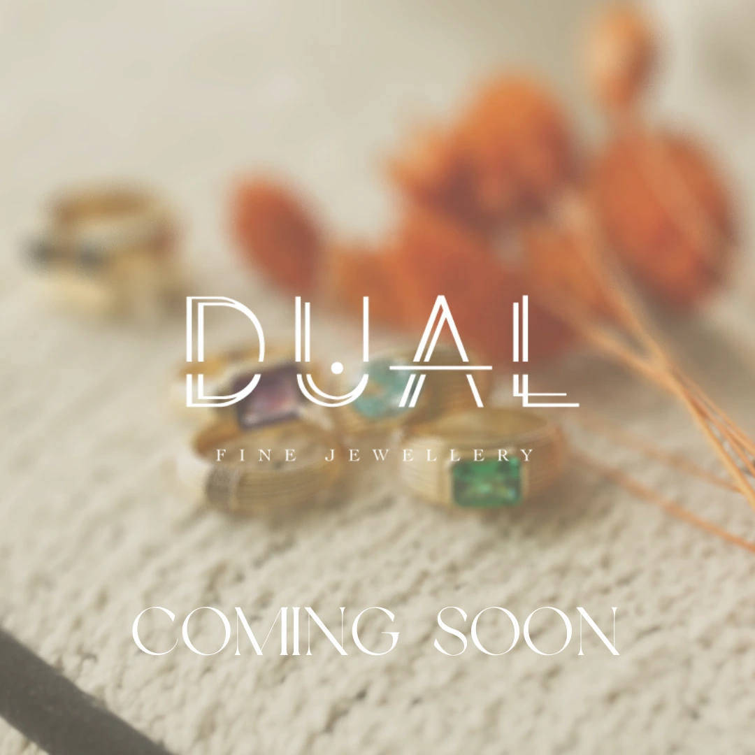 DUAL coming soon post: rings on linen with dried flowers