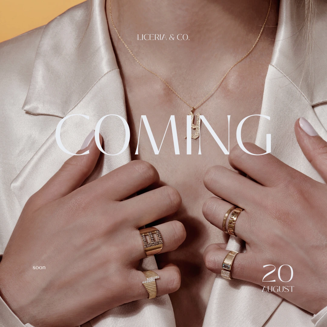 DUAL “Coming” post: hands with gold rings on a white shirt