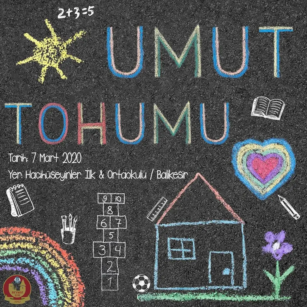 Umut Tohumu poster in a chalk drawing style